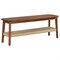 Alaterre Furniture Calais Bench, Warm Chestnut ANCA0370 - alternate 4